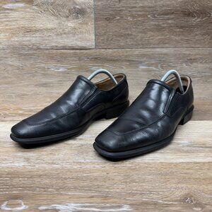 Ecco Black Leather Loafers Men's Size EU 42